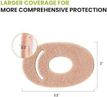 Bukihome Felt Bunion Pads - Bunion Relief & Cushions, Corn Pads for Toes, Callus Pads & Metatarsal Cushion, Alleviates Shoe Friction, Wear with Shoes, for Men & Women, 24 Count
