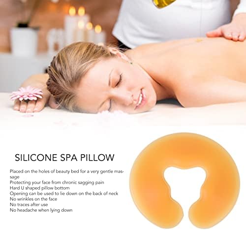 Silicone Pillow, Professional Massage Bed Table Face Massage Face Relax Pillow SPA Beauty Salon Skin Shape Massage Pillow Head Cushion,