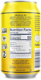 Health-Ade Ginger-Lemon Kombucha, Organic Drink, 24-Pack (11.5 Fl Oz Cans) - Fermented Tea with Probiotics, Detoxifying Acids, Supports Gut Health - Non-GMO, Vegan, Gluten-Free