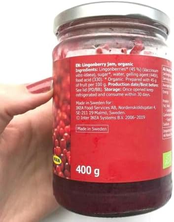 Sylt Lingon, Lingonberry preserves, Ikea Food, 14.1 oz jar - Super fruit