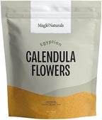 MagJo Naturals, Calendula Flower (1 Pound Bag) whole dried calendula flowers and petals, Calendula officinalis, loose leaf tea, marigold flowers, loose leaf teas, cocktail bombs, Raw