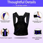 Back Brace Posture Corrector for Women and Men, FSA&HSA Eligible, Improve Posture, Relief for Upper and Lower Back, Lumbar, Neck, Shoulder Pain,Scoliosis & Hunchback Support