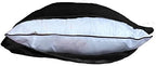 Extra Soft Jersey Knit Pillow Cases, Standard Size with Hidden Zipper, Soft Than Cotton, Pack of 2, Black