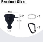 2 Pack Protein Powder Container to Go - Mini Funnel with Keychain and Keyring, Water Bottle Funnel for Shakers