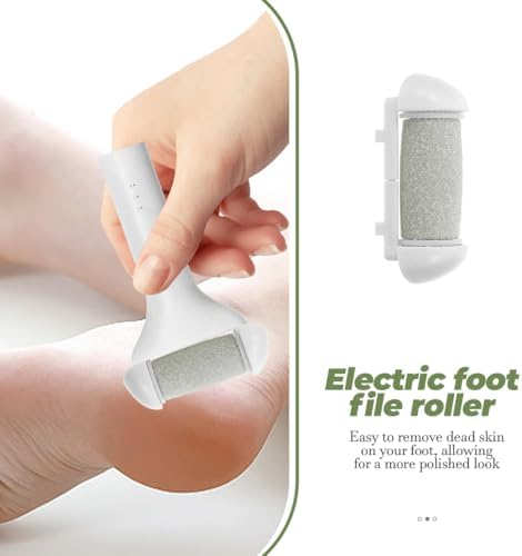 5Pcs Replacement Foot File Roller Heads for Electric Pedicure Tool Callus Remover Dead Skin Removing Refills Foot Care Accessories Easy to Install