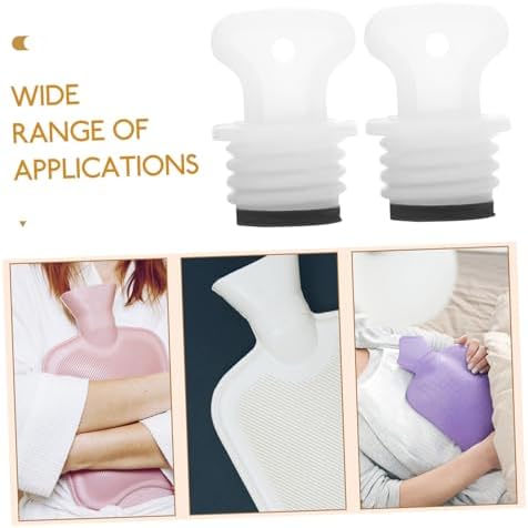 2Pcs Hot Water Bottle Plug, 15mm Small Washer, Plastic Hot Water Bottle Plug Cover Replacement, Screw Cap, Stopper for Sealing and Leak Proof