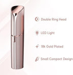 innobeaut Facial Hair Removal for Women, Electric Painless Facial Hair Remover for Face, Lip, Chin with USB Rechargeable, Gold(2 pcs Heads)