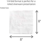 GEORGIA-PACIFIC Dixie 1/4-Fold 2-Ply Dinner Napkin (Previously Acclaim) by PRO (Georgia-Pacific), White, 36202, 500 Napkins Per Pack, 8 Packs Per Case
