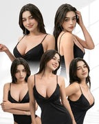 KUMIHO Silicone Breastplate Fake Boob Round Collar Hollow Back Realistic Fake Breast Form Drag Queen Transgender Crossdresser