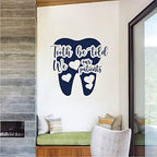 Tooth Be Told We Love Our Patients Quote Decal Dental Office Waiting Room Gift for Dentists Removable Vinyl Wall Sticker BD849 (M 15x15inch, Dark Blue)