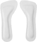 Beaupretty Leather High Heel Insoles for Women Anti-Slip Forefoot Shoe Pads & Cushions for Summer Comfortable Leather & Latex Inserts (White, 1 Pair)