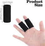 ElevateTech Finger Sleeves Protectors, 10 Pcs Finger Arthritis Sleeves Elastic Thumb Splint Brace Support Protector for Relieving Pain Breathable Fingers Tape for Basketball Golf Sports Aid Support