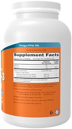 NOW Foods Supplements, Omega-3 180 EPA / 120 DHA, Molecularly Distilled, Cardiovascular Support*, 500 Softgels