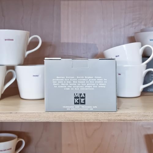 Keith Brymer Jones - Word Range - Standard Ceramic White Mug - Goddess - 350ml - Gift Boxed