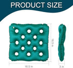 Waffle Cushions for Pressure Relief, Inflatable Seat Cushion for Prolonged Sitting, Wheelchair Cushion for Pressure Sore, Ideal Car Seat Cushion, Airplane Cushion for Long Flights with Inflatable Pump