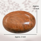 Amazing Gemstone Peach Moonstone Crystals and Healing Stones - Large Palm Stone Crystals Piedra - Crystal for Good Luck, Positive Energy, Meditation - Unique Stocking Stuffers and Gifts for Women, Men