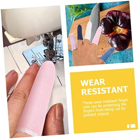 Healifty 100pcs Pure Cotton Cut Resistant Gloves Protective Gloves Antistatic Gloves Reusable Covers Protectors Fingertip Covers for Playing Guitar Sleeve