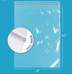 GPI - 8" x 10" - 100 Pack, 2 Mil thick, Large, Clear Plastic Reclosable Zip Bags, Hang Hole For Display, Durable Poly Baggies with Resealable Zip Top Lock for Storage, Packaging & Shipping
