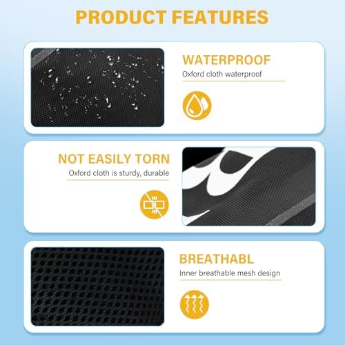 Automatic Inflatable Belt Pack Water Sports Jacket Waist Belt PFD for SUP Paddleboarding Fishing Boating Kayaking（fit 80-330 lbs） (Black)