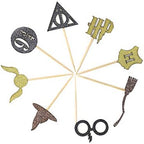 Confetti Pack Of 24 Harry Inspired Cupcake Toppers For Wizard Birthday Party Halloween Christmas Decorations Supplies