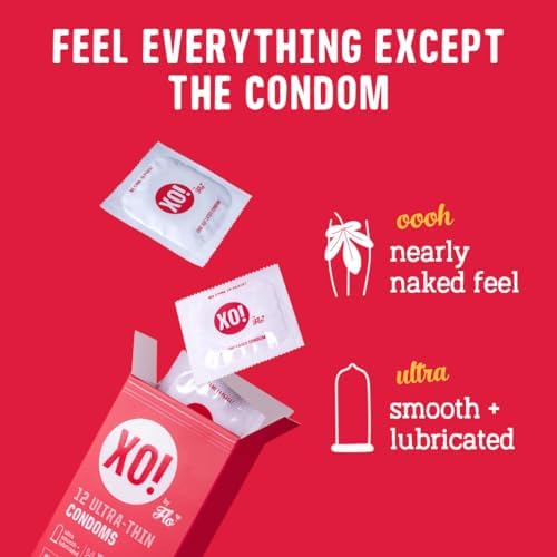 XO! Ultra-Thin Righteous Rubber Condoms, PETA-certified Vegan, Fair-Trade Natural Latex, Cruelty Free, Parabens & Glycerin Free, 24-Count
