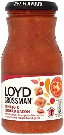 Loyd Grossman Smoky Bacon Pasta Sauce - 350g - Pack of 2