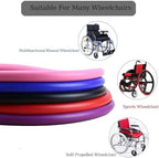 Wheelchair Push Rim Covers, Non-Slip Hand Push Cover, Improve Grip and Traction, Easy to Take of and Clean (Color : Green, Size : 24inch)