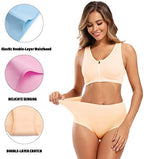 Molasus Women's Cotton Underwear High Waisted Full Coverage Ladies Panties (Regular & Plus Size)
