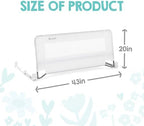 Regalo Safety Swing Down Bed Rail Guard for Toddlers, 43" Bed Safety Rail with Patented Gap Guard, Toddler Bed Rail Fits Twin, Full & Queen Beds, Guard Rail for Kids Bed, American Designed & Owned