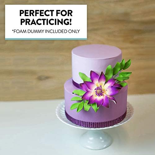 Global Sugar Art 9 x 5 Inch Cake Dummy – Styrofoam Fake Cake for Decorating, Display & Practice