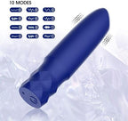 10 Modes Quiet Powerful Handheld Electric Tool，Handheld Personal Back Massage Rod Travel Portable Soft Silicone S81282