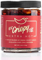 Hot Crispy Oil- Fried garlic, shallots, chili peppers and spices. Flavor bomb, Chili Crisp, Hot Sauce, Chili Oil,