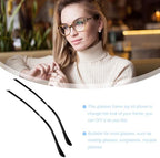 Hemobllo Metal Glasses Replacement Temple, Eyeglasses Arms Legs 1 Pair Sunglasses Arm Replacement (Black)
