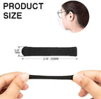 3 Pairs Eye Glasses Ear Grippers Cushions Eyeglasses Temple Tips Sleeve Protectors Anti Slip Soft Knitting Cotton Elastic Eyeglass Ends Arm Covers Glasses Slip Preventer
