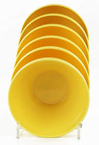 Calypso Basics by Reston Lloyd Melamine Bowl, Set of 6, Lemon Yellow
