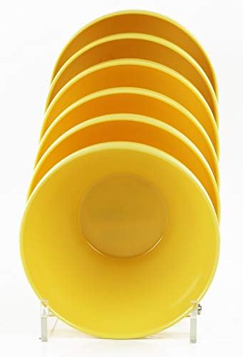 Calypso Basics by Reston Lloyd Melamine Bowl, Set of 6, Lemon Yellow