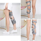 MBROS Knee Joint Load-Free Knee Brace Grey Cloth Breathable Support Knee Joint Meniscus Cartilage Wear Fixed Decompression Dual Power Belt Left and Right