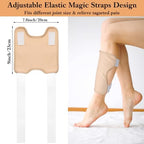 Upgraded Castor Oil Pack Wrap Larger Knee Knee Castor Oil Pack Wrap 2PCS Organic Cotton Caster Oils Compress Pads for Elbow Reusable with Adjustable Elastic Strap Waterproof Anti Oils Leak