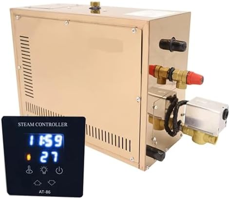 Bathroom Sauna Machine Steam Shower Generator Kit 18KW For Bath Sauna SPA Automatic Descaling Sauna Room Steam With Digital Controller For Home Use for Shower in Home Steam Room Shower(12KW 220)
