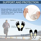 20 Pieces Metatarsal Felt Pads Foot Insert Pads Ball of Cushion for Pain Relief Forefoot and Sole Adhesive Foam Accessories for Men and Women 1/4 Inch Thick(White)