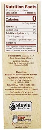 Purevia, Sweetener Stevia Zero Calorie, 80 Count