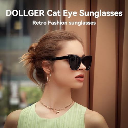 Dollger Retro Cat Eye Sunglasses Women Men Vintage Square Tortoise Shell Fashion Cateye Sunglasses