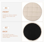 PRETYZOOM Round Stool Modern Bar Stool Cushion Dia.12.6 Replacement Seat Accessory Chair Seating Part for Wholesale Supplies, Kitchen, Dining Cushions, PU, White