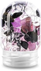 VitaJuwel Sana GUARDIAN ocean blue | Crystal Water Carafe with Tourmaline, Amethyst & Clear Quartz - Protection, Open-Mindedness & Clarity