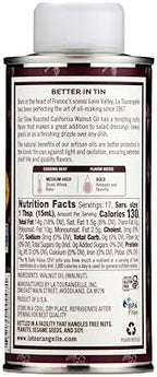 La Tourangelle, Roasted Walnut Oil, Plant-Based Source of Omega-3 Fatty Acid, Cooking, Baking, & Beauty, 8.45 fl oz