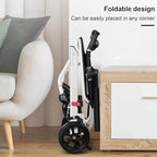 Foldable and PortableTravel Wheelchair,Lightweight Transit for Adults,Ergonomic Design Wheelchair with Adjustable Safety Strap Carbon Steel Frame PU Wheels for Smooth Rid A