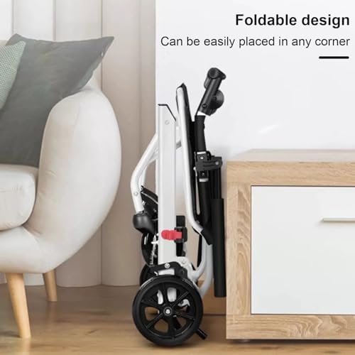 (15lb) Super Lightweight Wheelchairs for Adults，Easy to Travel, Locking Hand Brakes, User-Friendly, Folding, Portable. for Adults or Child (up to 220lbs) A