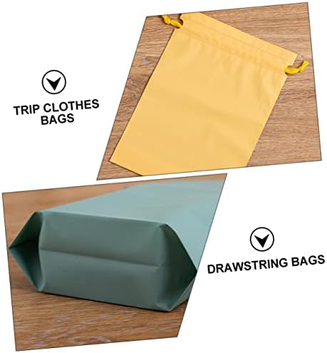 minkissy 6-piece Waterproof Travel Bag Set Dry Bag Drawstring Compact Pouches for Clothes Shoes