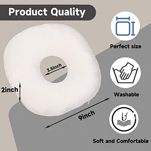 Ear Piercing Pillow for Side Sleepers with Ear Hole, O-Shaped Side Sleeping Pillow, Ear Guard Pillow for CNH, Relief Ear Pain Ear Inflammation Pressure Sores…