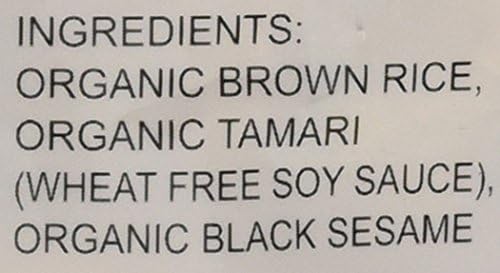 Muso From Japan Genmai Life, Organic Brown Rice Crackers, Gluten Free, Tamari Flavored, 2.1 Ounce